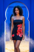 Black Women's Summer Mini Dress - Photo 16