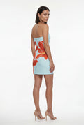 Light Blue Women's Summer Mini Dress - Photo 2