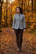 Gray Structured Riding Jacket with Contrast Piping - Structured jacket - Photo 6