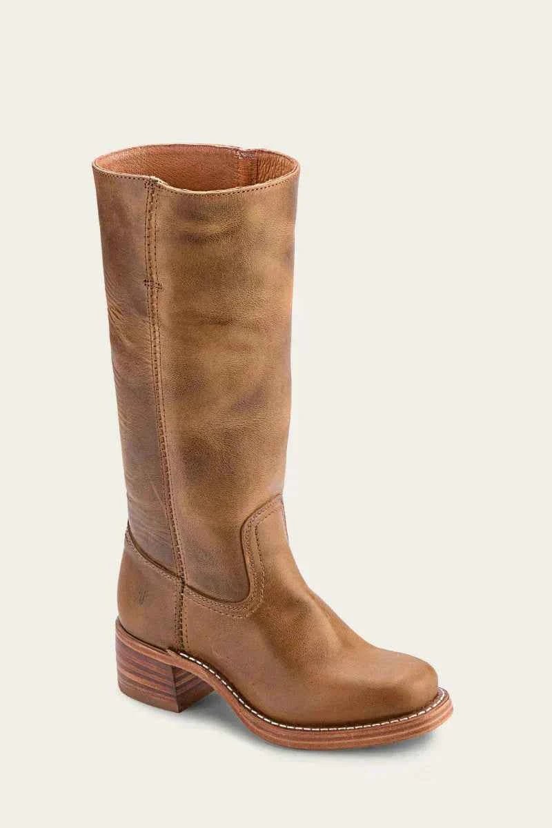 Women's Decorative Stitch Mid-Calf Block Heel Western Boots - Photo 2