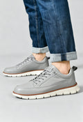 Light Gray Chunky Sole Lace-up Casual Sneakers - Lace-up shoes - Photo 7