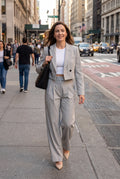 Women's Blazer Set Cropped in Light Grey — ugc secondary