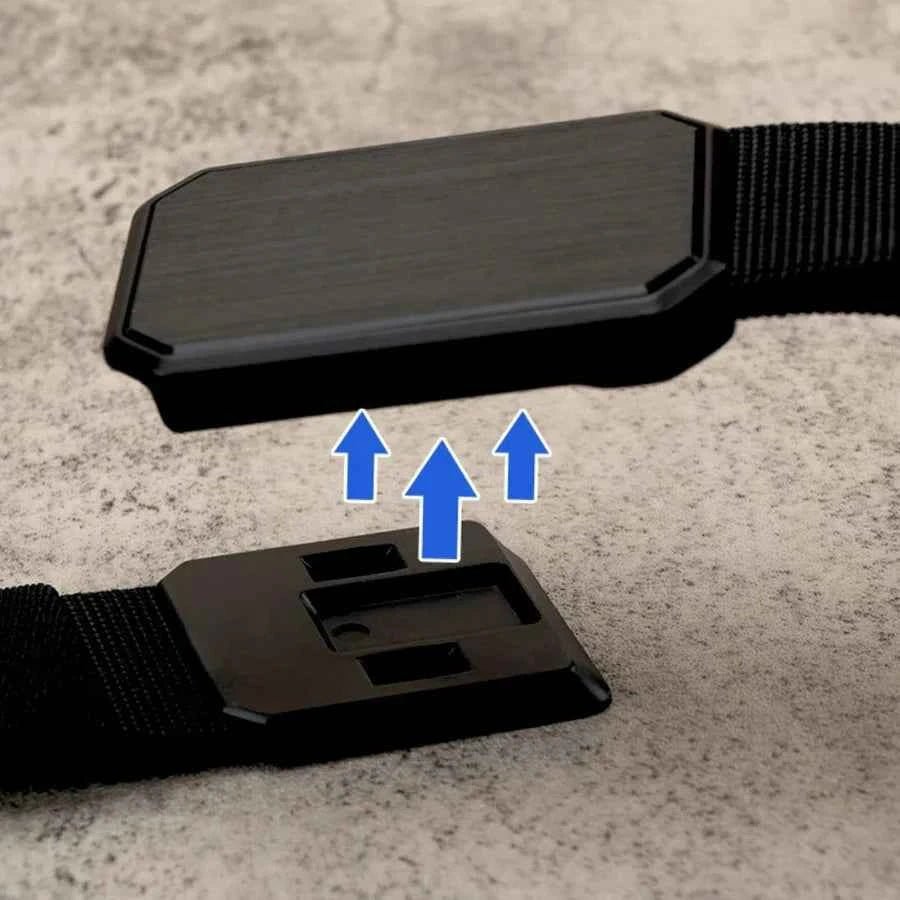 Magnetic Buckle Adjustable Web Belt Minimalist Design - Belts - Photo 2