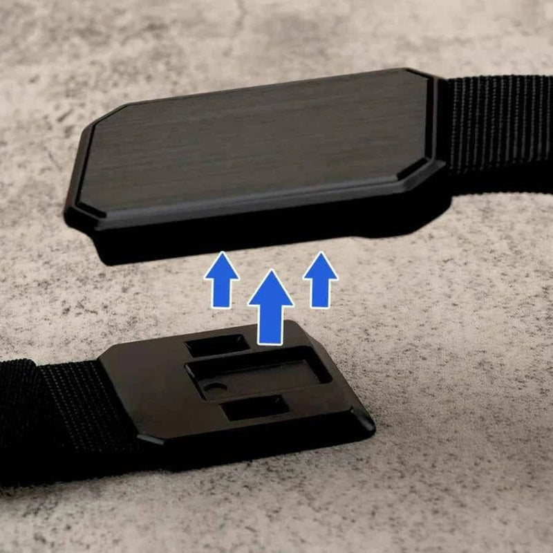 Magnetic Buckle Adjustable Web Belt Minimalist Design - Belts - Photo 2