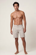 Cream Men's Slim Tailored Fit Chino Shorts with Elastic Waistband - Casual shorts - Photo 14