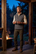 Navy Blue Navy Blue -lined Zip-front Vest with Strings - Fleece vests - Photo 4