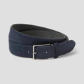 Navy Blue Rectangular Buckle Classic Belt - Belts - Photo 7