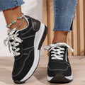 Wedge Platform Low-top Sneakers with Side Zip - Low cut shoes - Photo 5