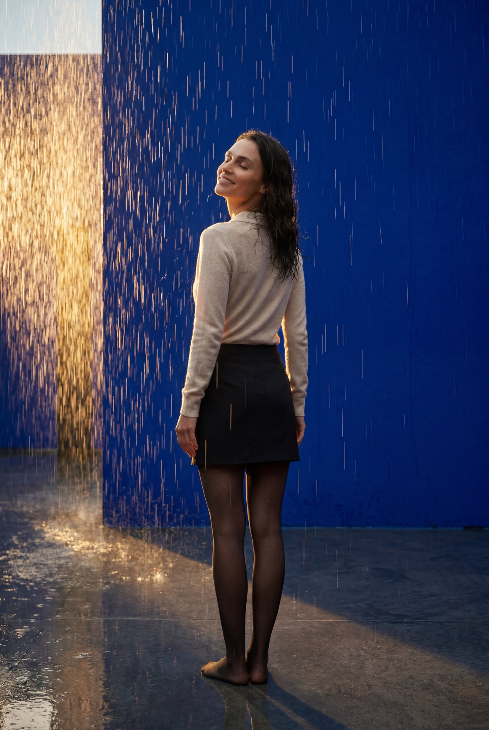 Beige Women's Classic Collared Button-Down Cardigan Sweater - Photo 21