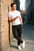 Men's Cargo Pants Modern Fit in Night Black — urban casual