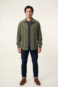 Olive Double Chest Pocket Shirt Jacket - Shirt jackets - Photo 1