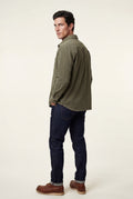 Olive Double Chest Pocket Shirt Jacket - Shirt jackets - Photo 3