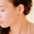 Gold Chunky Gold-tone Heart Drop Statement Earrings - Drop earrings - Photo 8