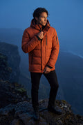 Orange Adjustable Hood Insulated Parka Jacket with Zip Pockets - Insulated jackets - Photo 4