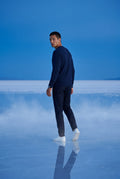 Blue Fine Classic Fit Crewneck Sweater - Classic fit sweater - Photo 21
