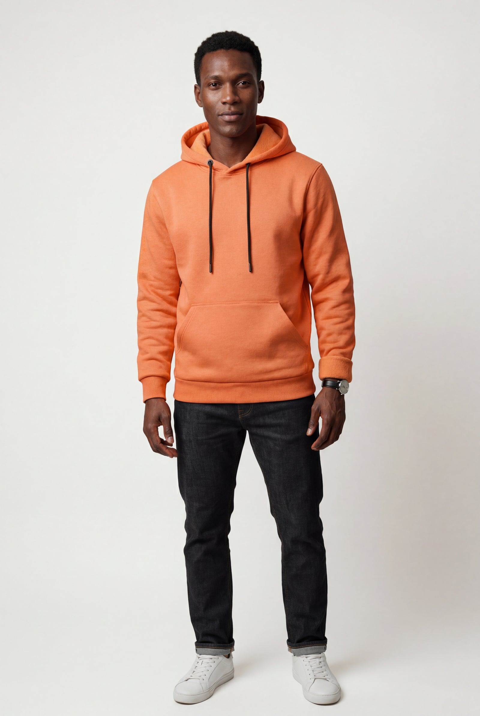 Everyday Casual Hoodie - Orange - Photo 1