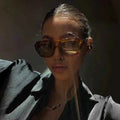 Oversized Geometric Tortoiseshell Sunglasses - Oversized sunglasses - Photo 3