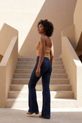 Beige Ribbed Bustier Strapless Crop Top with Cup Seaming - Strapless crop tops - Photo 11
