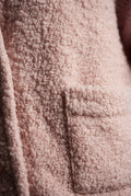 Pink Blush Pink Structured Boxy Bomber Jacket - Structured jackets - Photo 3