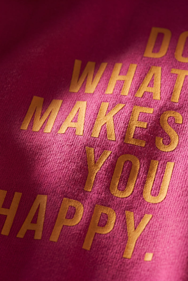 Pink Motivational Back Print Oversized Graphic Hoodie - Oversized hoodie - Photo 3