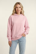 Pink Oversized Sun Print Back Graphic Hoodie - Oversized hoodie - Photo 2