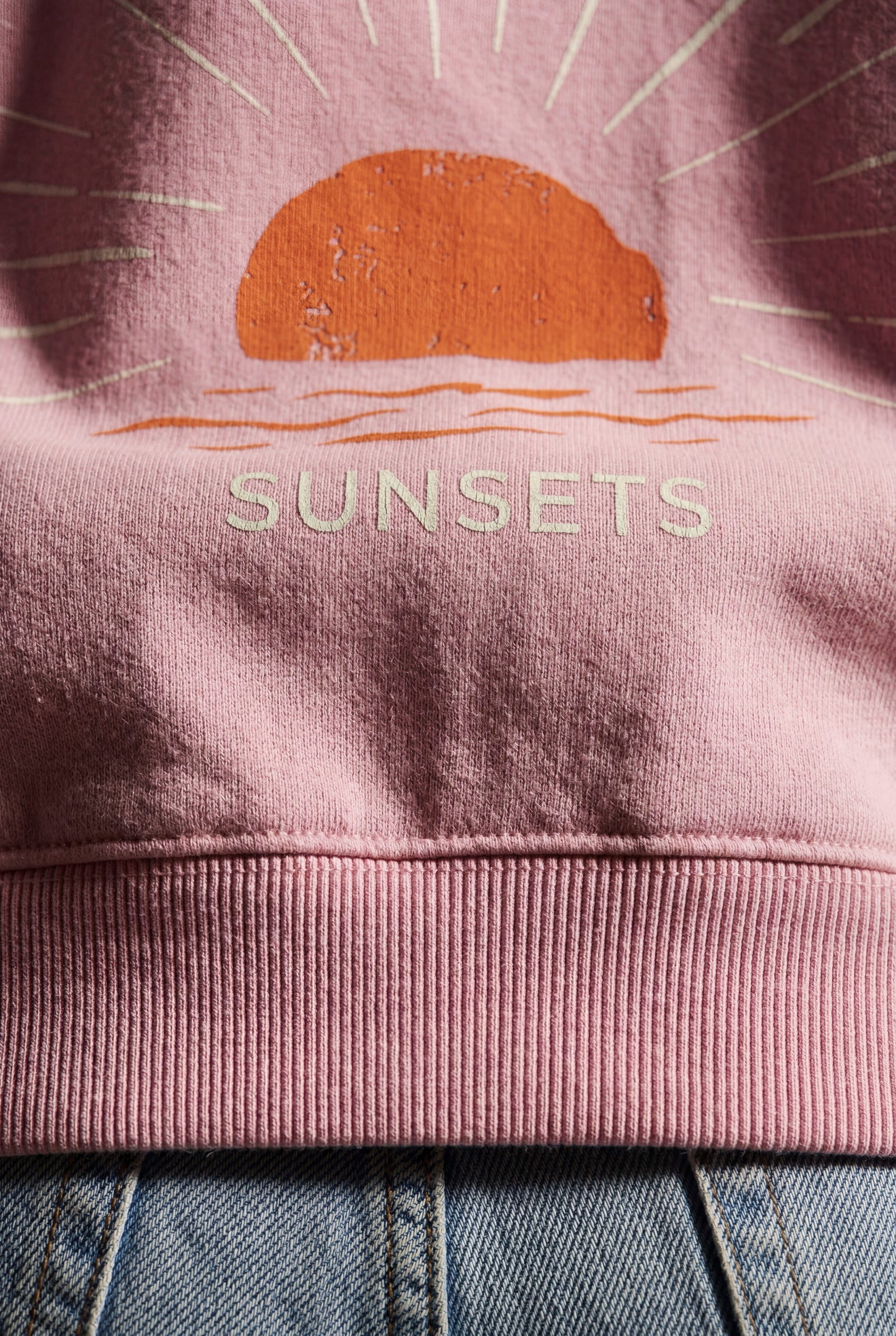 Pink Oversized Sun Print Back Graphic Hoodie - Oversized hoodie - Photo 5