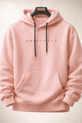Relaxed Hooded Sweatshirt in Pink — front view