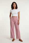 Pink Wide Leg Office Trousers - Wide leg trousers - Photo 5