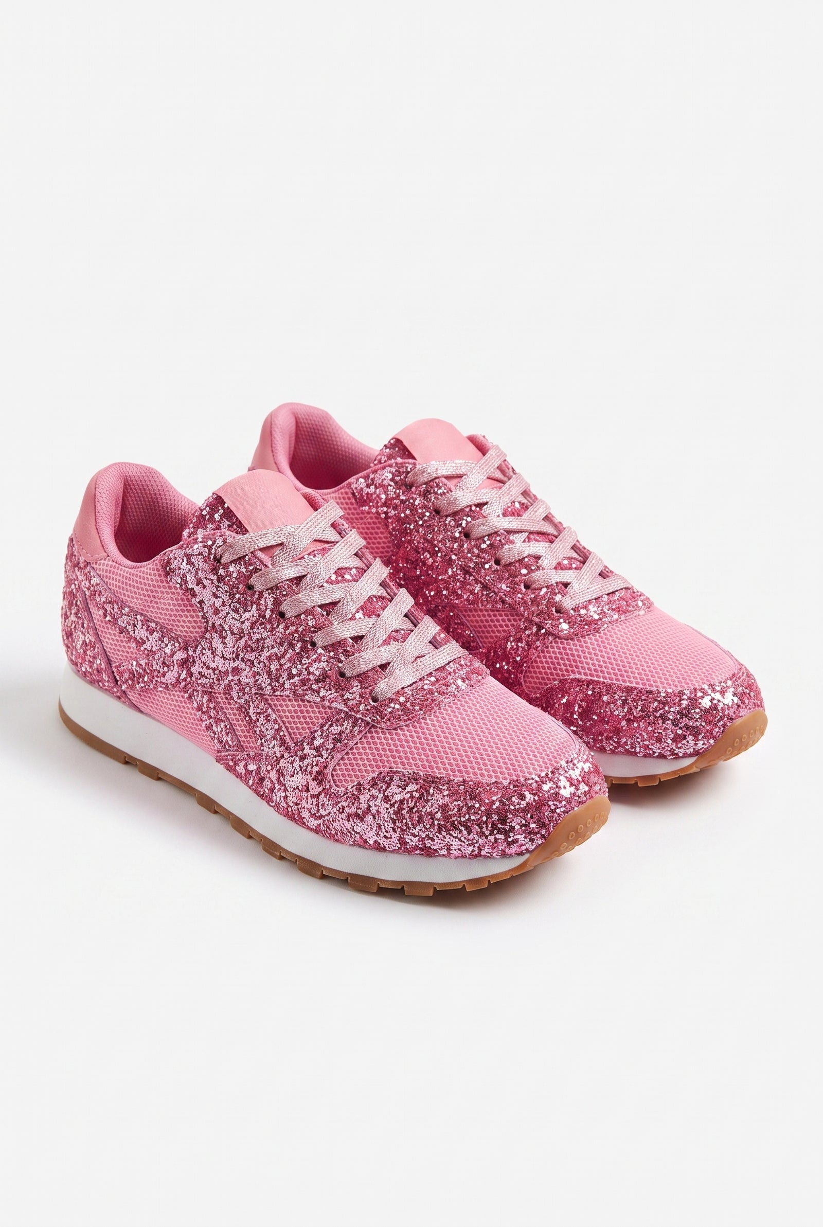 Women's Sneakers Glitter Low-Top in Pink — product shot