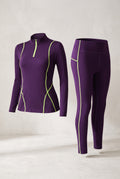 Thermal Base Layer Set in Purple — studio front