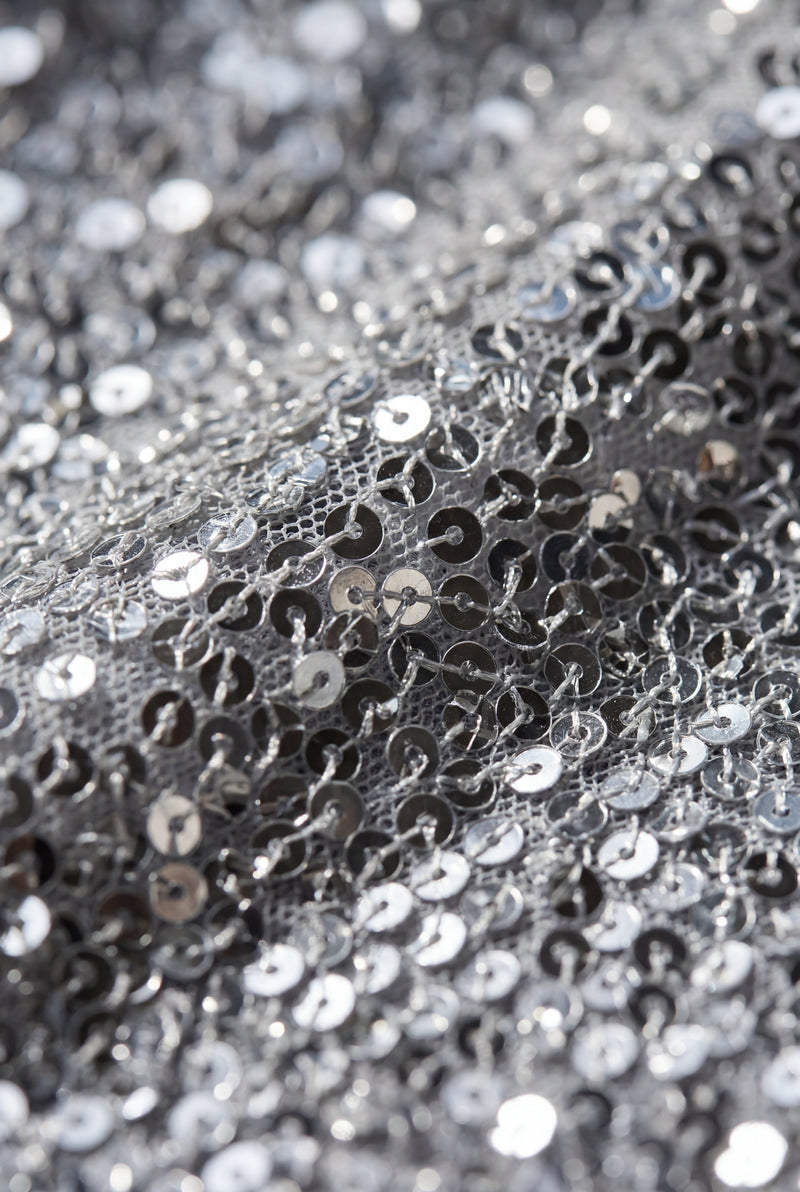 Silver Silver Bodycon Floor Length Maxi Dress - Photo 3