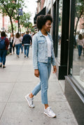 Women's Sneakers Glitter Low-Top in Silver — secondary lifestyle