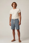 Slate Blue Men's Relaxed-Fit Drawstring Waist Casual Shorts - Photo 3