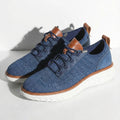 Steel Blue Chunky Cushioned Lace-up Casual Sneakers - Photo 6