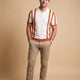 Striped White Orange