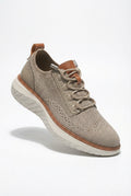 Taupe Chunky Cushioned Lace-up Casual Sneakers - Photo 1