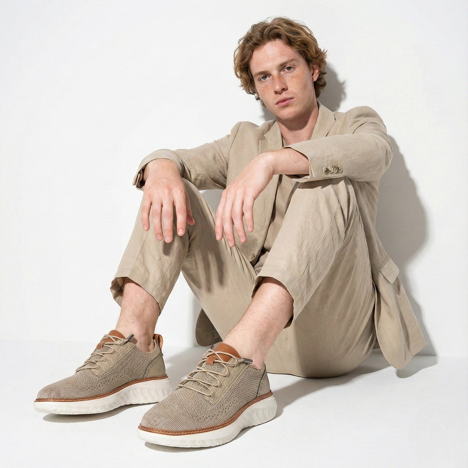 Chunky Cushioned Lace-up Casual Sneakers - Photo 3