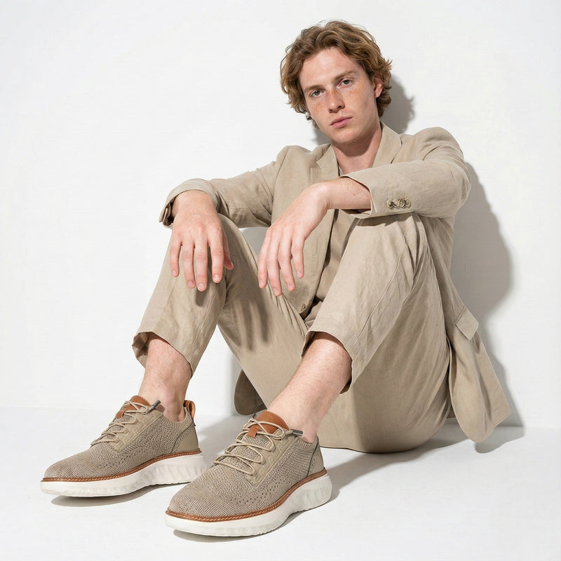 Chunky Cushioned Lace-up Casual Sneakers - Photo 3