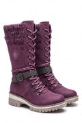 Women's Winter Boots Lace-Up High-Rise in Violet — product shot