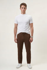 White Crisp White Fitted Mock Neck Short Sleeve Tee - Short sleeve t-shirts - Photo 1