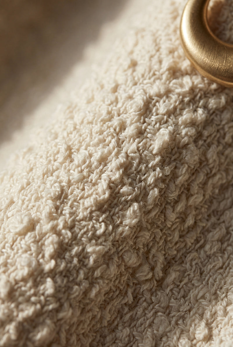 White Ivory Textured Bardot Crop Top and Maxi Skirt Set - Maxi sets - Photo 3