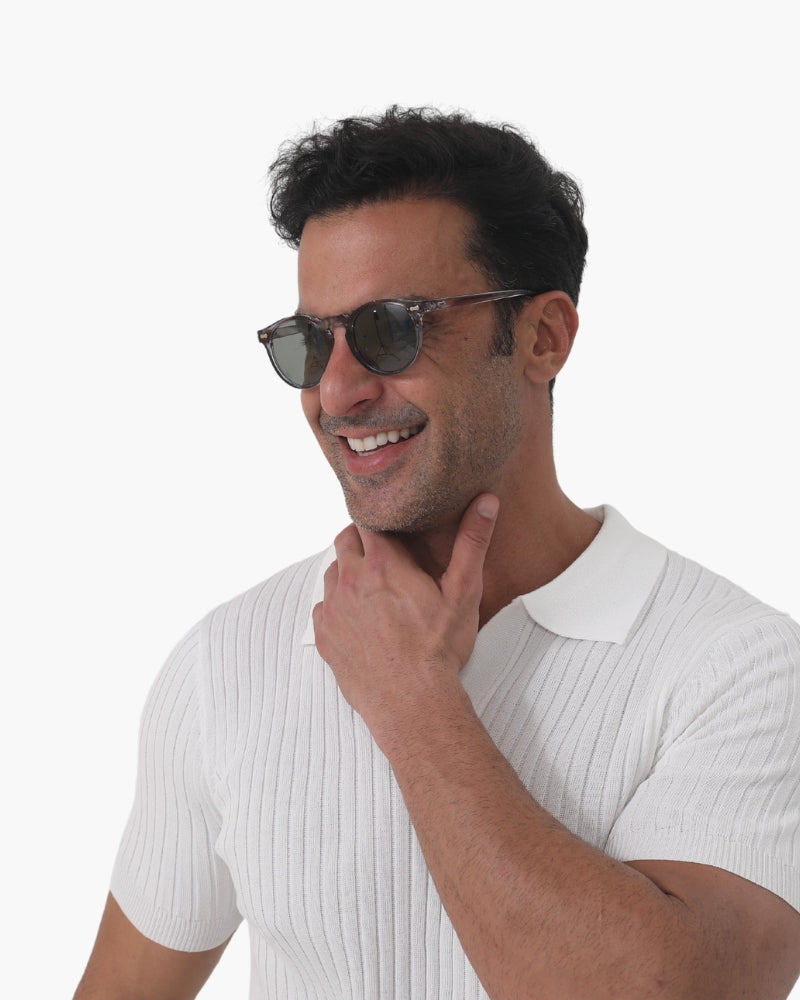 Keyhole Bridge Classic Round Sunglasses - Photo 3
