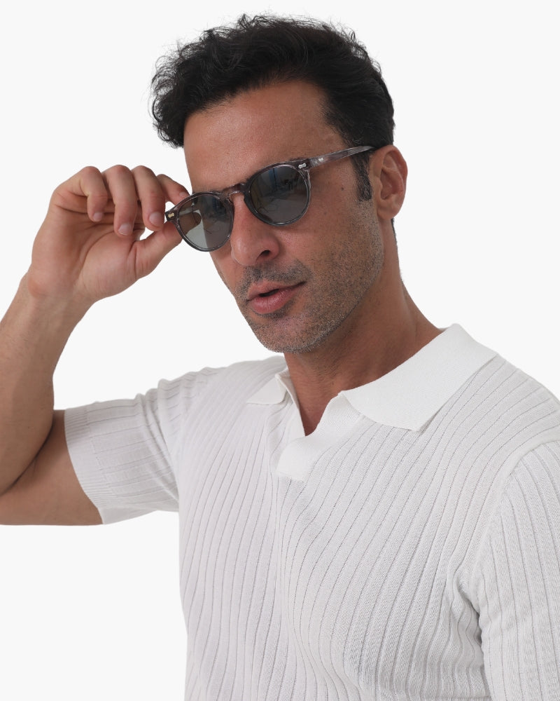 Keyhole Bridge Classic Round Sunglasses - Photo 4