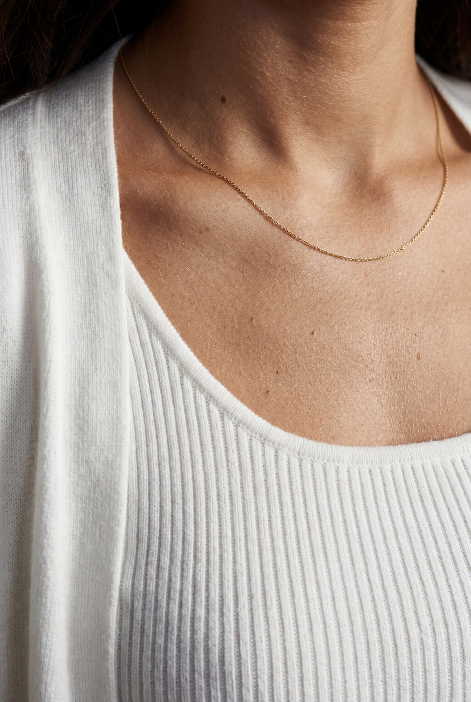 White Longline Cardigan 3-piece Ribbed Loungewear Set - Photo 4