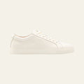 Minimalist Low-top White Sneakers with Tan Lining - Photo 2