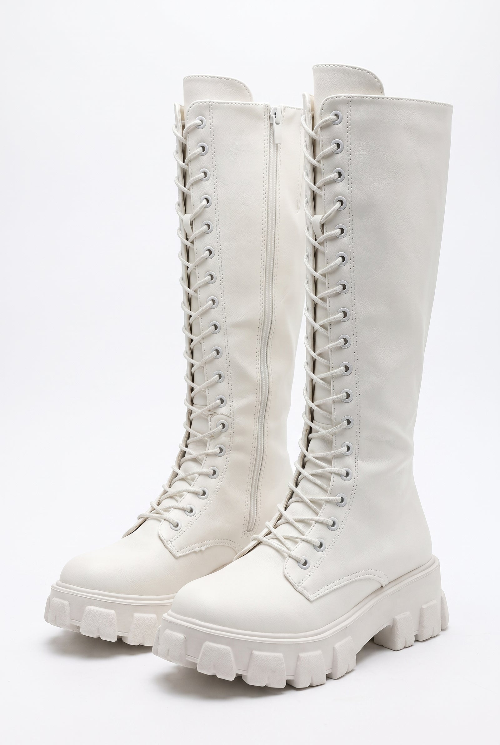 Women's Long Boots Modern in White — primary product