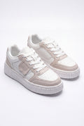 Women Sneakers Platform Color Block in White — primary shot