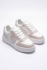 Women Sneakers Platform Color Block in White — primary shot