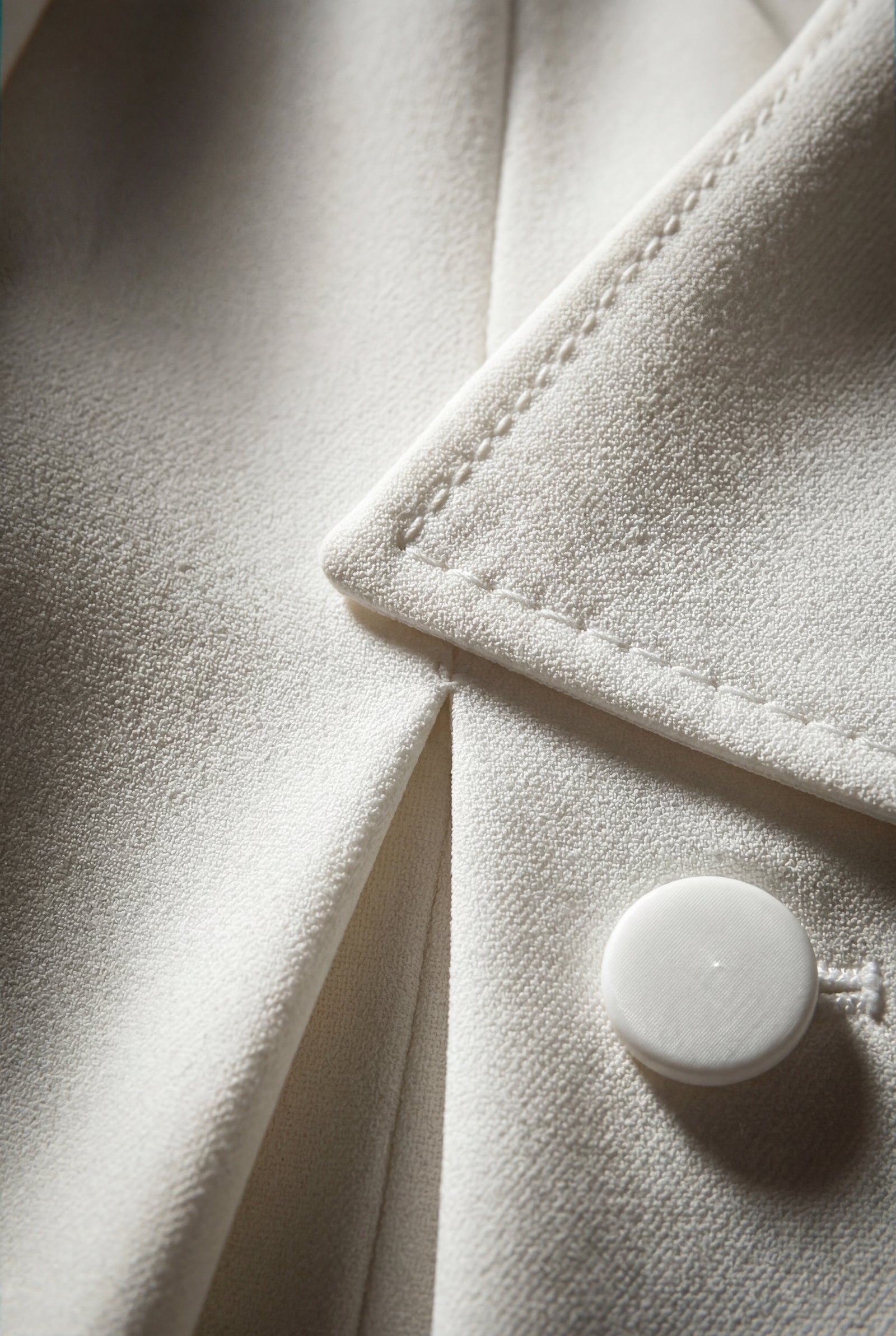 White Women's Ivory Double-Breasted Midi Trench Coat Dress - Photo 3