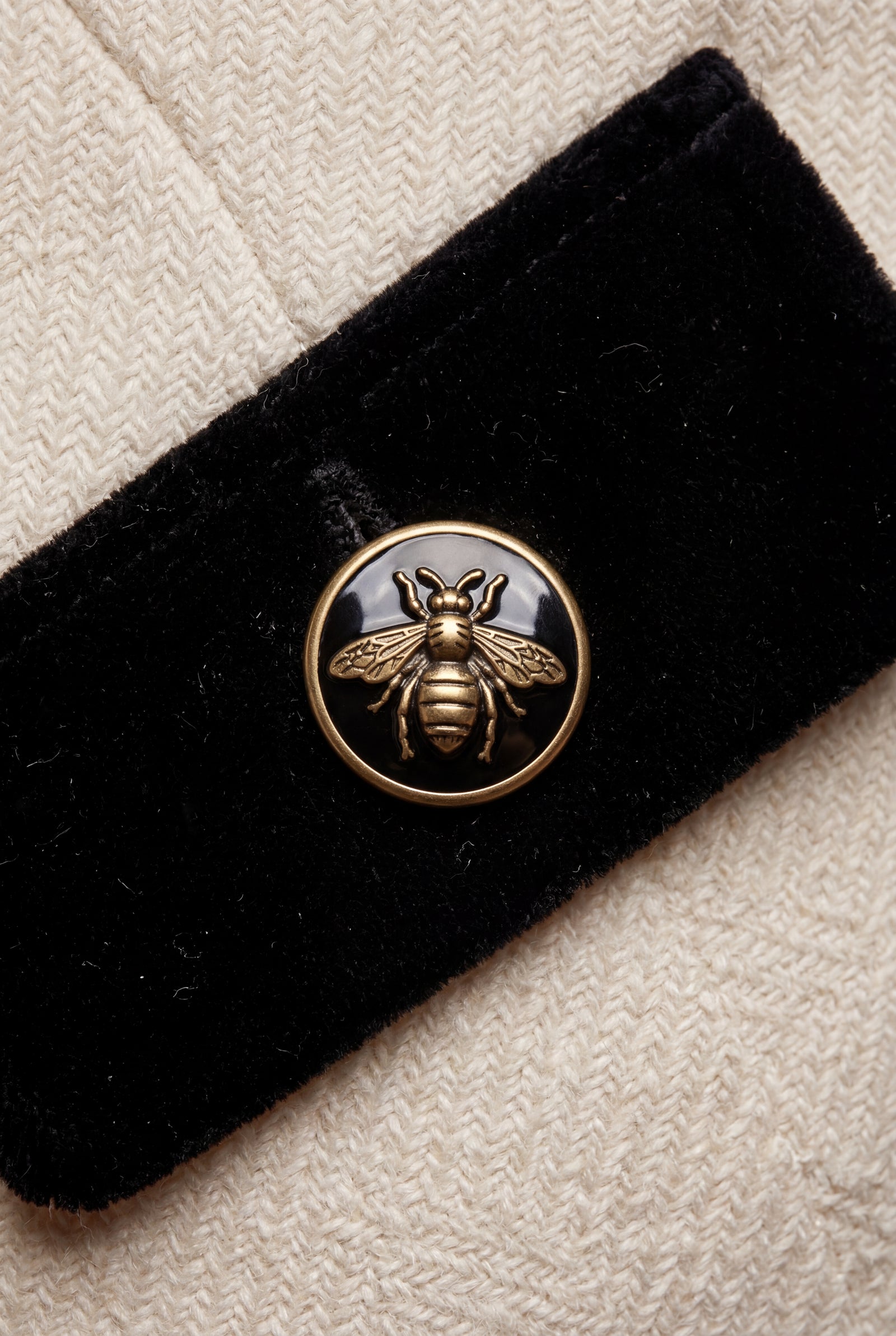 White Women's Military-Inspired Belted Structured Blazer With Trim - Blazers - Photo 16